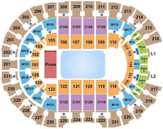 Rocket Mortgage FieldHouse Disney On Ice 2 Seating Chart