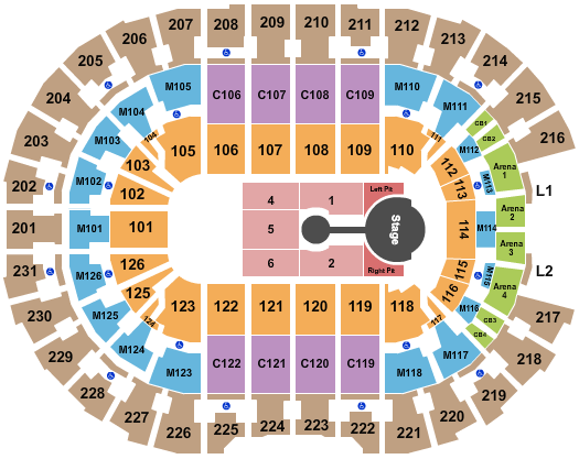 Rocket Mortgage FieldHouse Shawn Mendes-2 Seating Chart