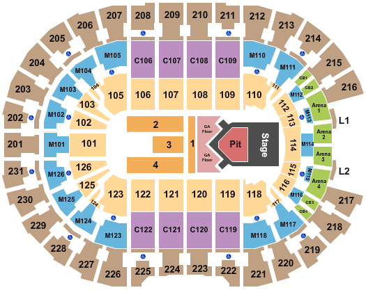Rocket Mortgage FieldHouse The Lumineers Seating Chart
