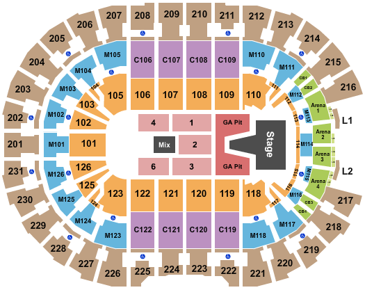 Rocket Mortgage FieldHouse AJR Seating Chart