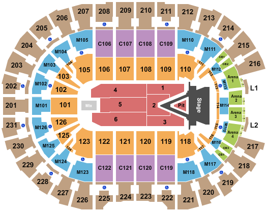 Rocket Mortgage FieldHouse Aerosmith 2023 Seating Chart