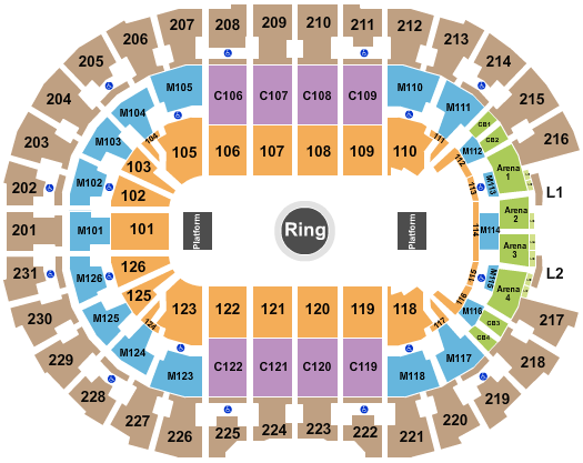 Rocket Mortgage FieldHouse Circus - Ringling Bros Seating Chart