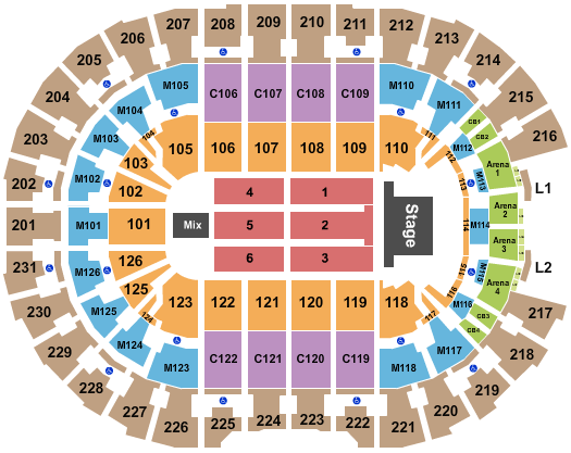 Rocket Mortgage FieldHouse Endstage 7 Seating Chart
