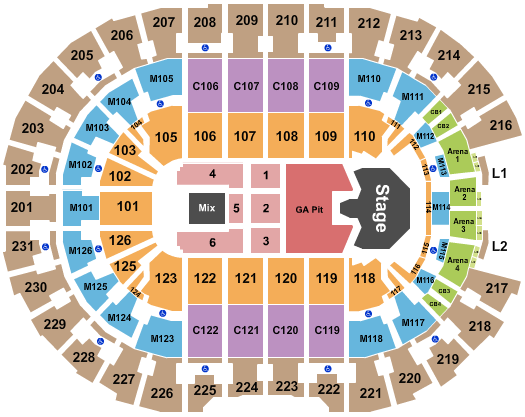 Rocket Mortgage FieldHouse Ghost Seating Chart