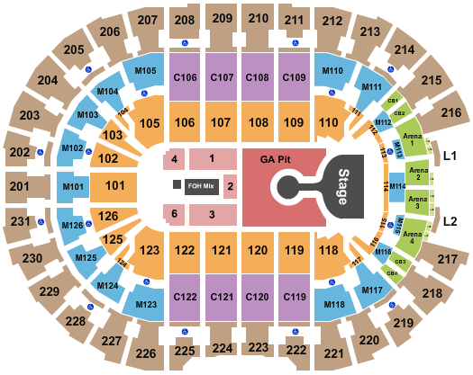 Rocket Mortgage FieldHouse Lizzo Seating Chart