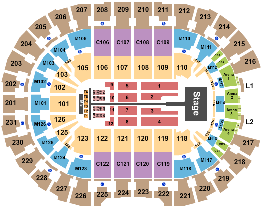 Rocket Mortgage FieldHouse Mary J Blige Seating Chart