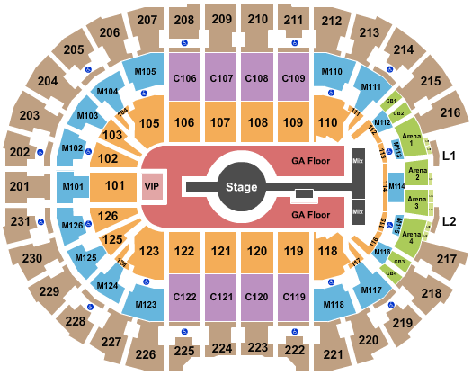 Rocket Mortgage FieldHouse Rod Wave Seating Chart