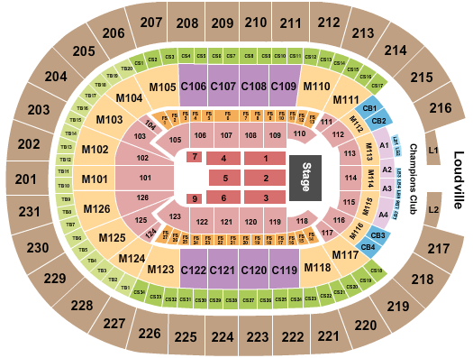 seating chart for Rocket Mortgage FieldHouse - Trans Siberian Orchestra - eventticketscenter.com