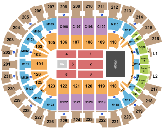 Rocket Mortgage FieldHouse The Eagles Seating Chart