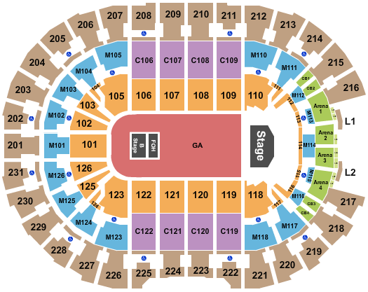 Rocket Mortgage FieldHouse Tyler The Creator Seating Chart