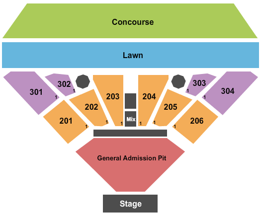 Maine Savings Pavilion At Rock Row End Stage Seating Chart