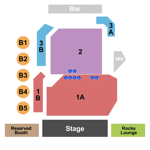 Rocks Lounge At Red Rock Casino Endstage 2 Seating Chart