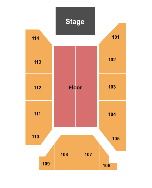 Rocky Mount Event Center Endstage 2 Seating Chart