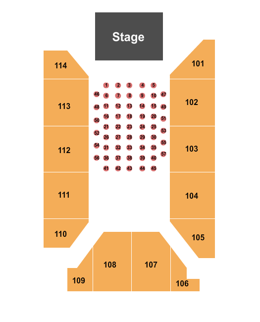 Rocky Mount Event Center End Stage Seating Chart