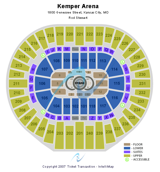 Hy-Vee Arena Rod Stewart Seating Chart