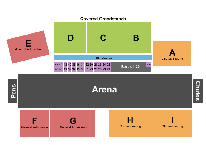 Rodeo de Santa Fe Rodeo Seating Chart