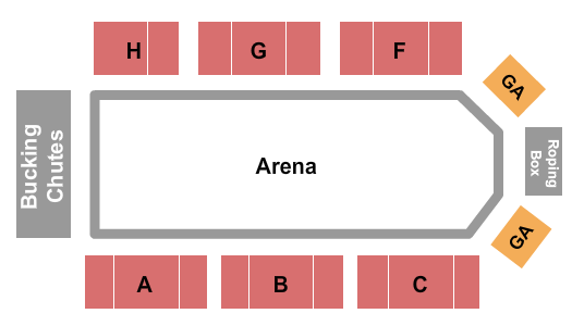 Rodeo Grounds at Hoffmann Memorial Park Rodeo Seating Chart