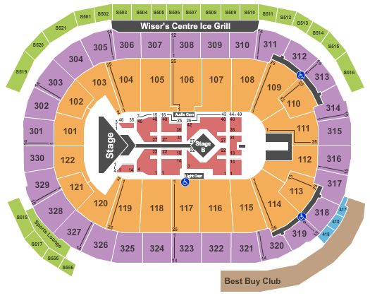 Rogers Arena Adele Seating Chart
