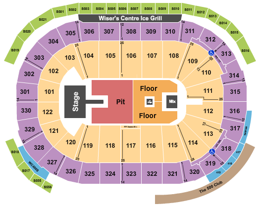 Rogers Arena Alex Warren Seating Chart