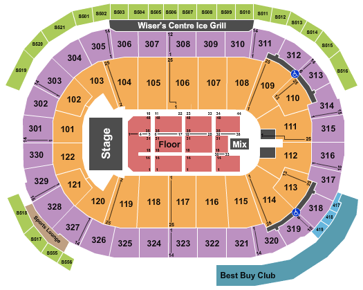 Rogers Arena Andrea Bocelli Seating Chart