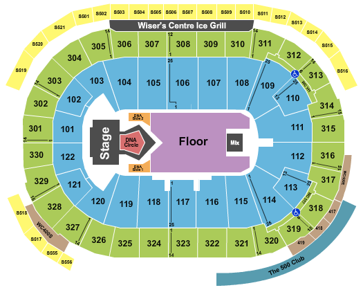 Rogers Arena Backstreet Boys Seating Chart