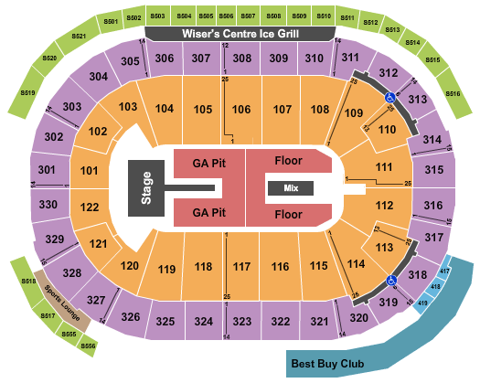 Rogers Arena Billie Eilish Seating Chart