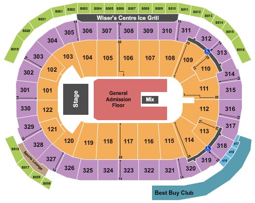 Rogers Arena Camila Cabello Seating Chart