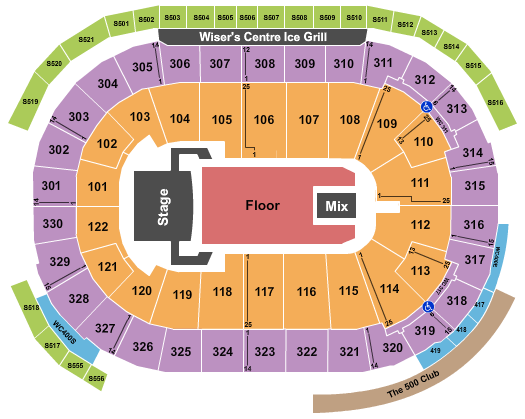 Rogers Arena Celine Dion 2 Seating Chart