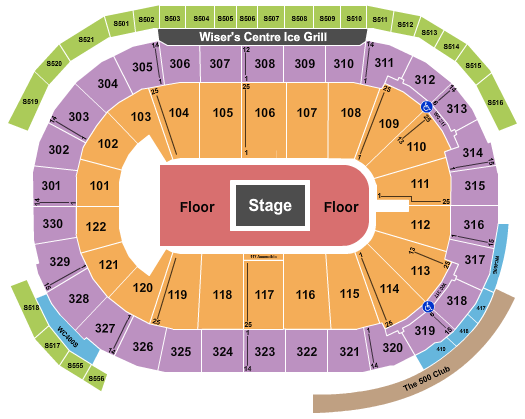 Rogers Arena Center Stage 4 Seating Chart