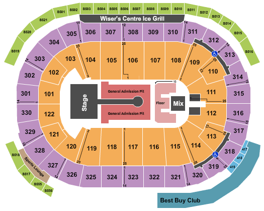 Rogers Arena Chainsmokers Seating Chart