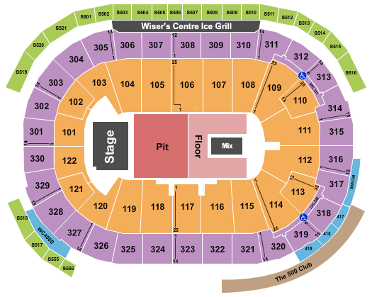 Rogers Arena Chris Stapleton 2 Seating Chart