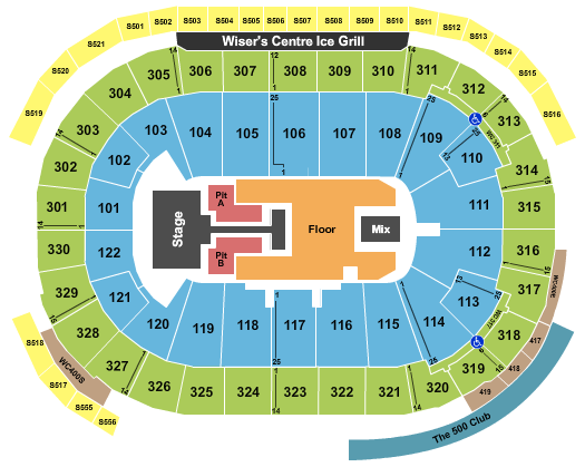 Rogers Arena seating chart event tickets center