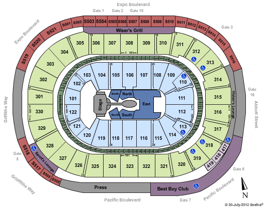 Rogers Arena Cirque du Soleil - Michael Jackson The Immortal Seating Chart