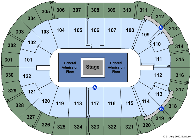 Rogers Arena Concert In The Round GA Seating Chart