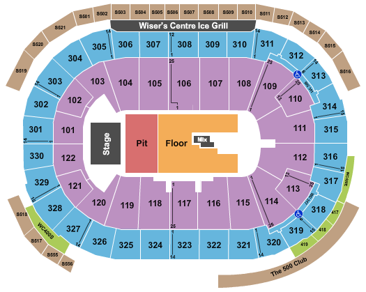 Rogers Arena Dave Matthews Band Seating Chart