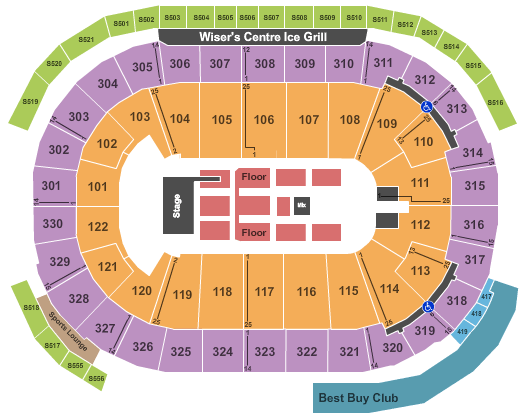 Rogers Arena Depache Mode Seating Chart