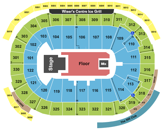 Rogers Arena Diljit Dosanjh Seating Chart