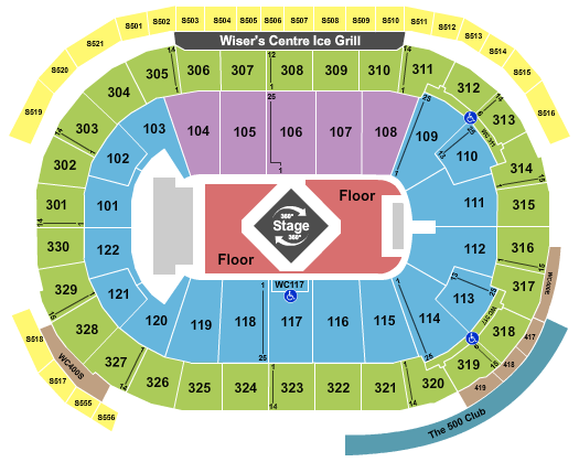 Rogers Arena Drake Seating Chart