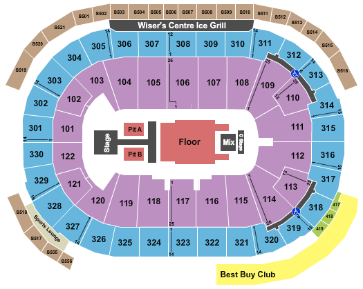 Rogers Arena Dude Perfect Seating Chart