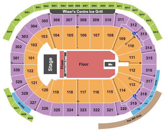 Rogers Arena Elevation Worship Seating Chart