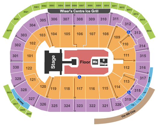 Rogers Arena Enrique Iglesias Seating Chart