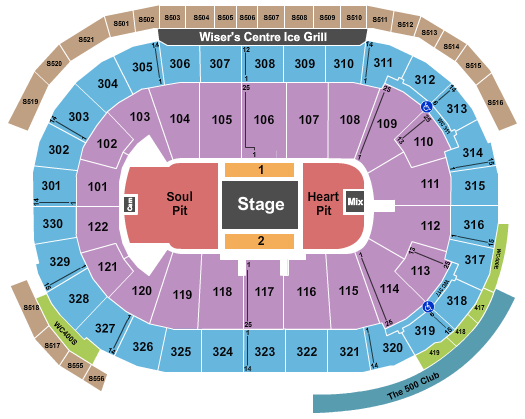 Rogers Arena Eric Church 2 Seating Chart