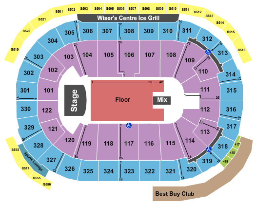 Rogers Arena Fleetwood Mac Seating Chart