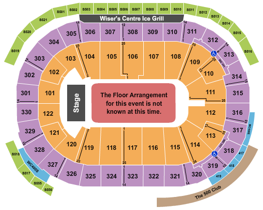 seating chart for Rogers Arena - Generic Floor - eventticketscenter.com