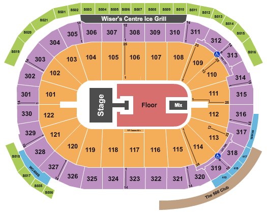 Rogers Arena Half House GA Seating Chart