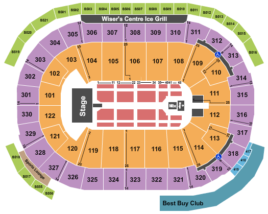 Rogers Arena Halsey Seating Chart