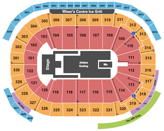 Rogers Arena Invictus Games Seating Chart