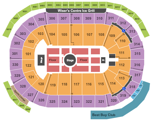 Rogers Arena J Cole Seating Chart