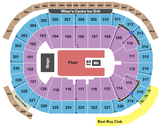 Rogers Arena James Taylor Seating Chart