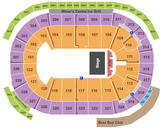 Rogers Arena Janet Jackson Seating Chart